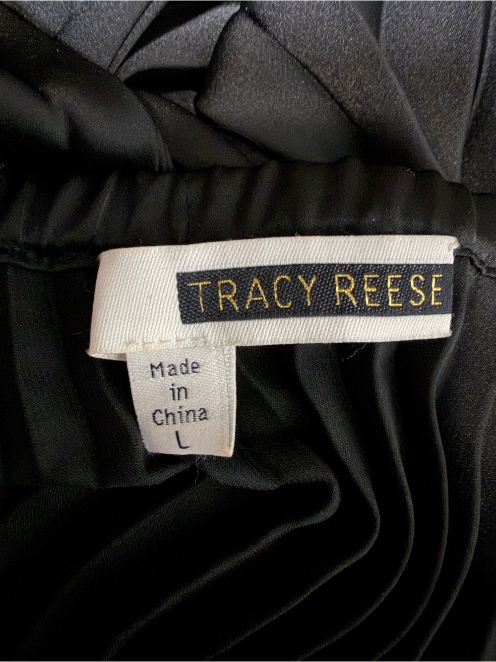Tracy Reese Women's Sunburst Accordion Pleated Midi Skirt Solid Black Sz Large - Picture 3 of 7